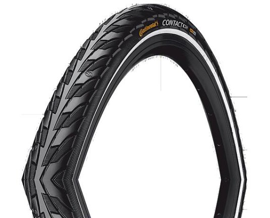 Continental Contact Non-Folding Tire 37-622 Black/Black - Rx Psi Max:6,0 Bar Yes Safetysystem Breaker Weight:610G Continental Contact Non-Folding Tire 37-622 Black/Black - Rx Psi Max:6,0 Bar Yes Safetysystem Breaker Weight:610G