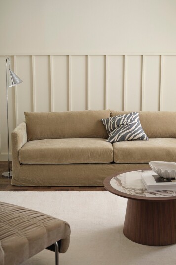 Ellos Home Sofa Mekanola 3 seters Beige