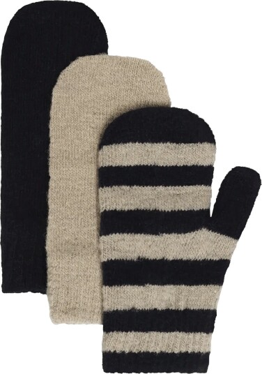 Minymo Magic Mittens Knit 3 Pack Navy 1 2Y