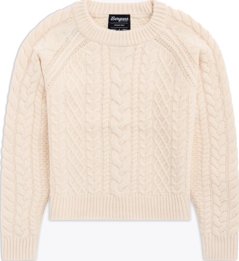 Bergans Lofoten Knitted Wool Jumper Women Hvit M