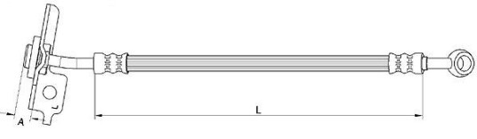 Bremseslange METZGER 4111055