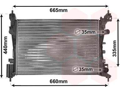 Radiator VAN WEZEL 37002408