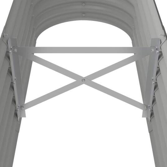 vidaXL Plantekasse pulverlakkert stål 152x40x36 cm grå vidaXL Plantekasse pulverlakkert stål 152x40x36 cm grå