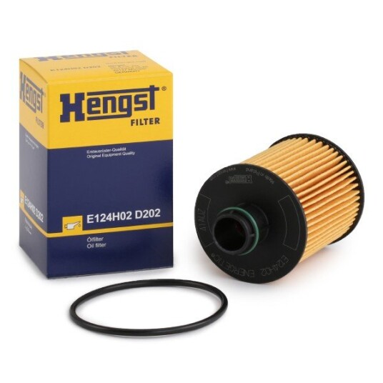 Oljefilter HENGST FILTER E124H02 D202 Oljefilter HENGST FILTER E124H02 D202