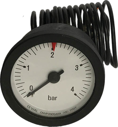 FJERNSTYRET MANOMETER 0-4 BAR 1/2" GR FJERNSTYRET MANOMETER 0-4 BAR 1/2" GR