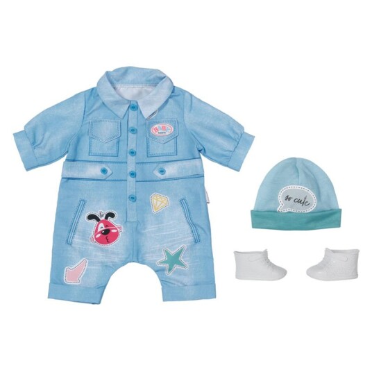 Zapf Creation DUKKEKLÆR- BABY BORN JEANS OVERALL 43 CM Zapf Creation DUKKEKLÆR- BABY BORN JEANS OVERALL 43 CM
