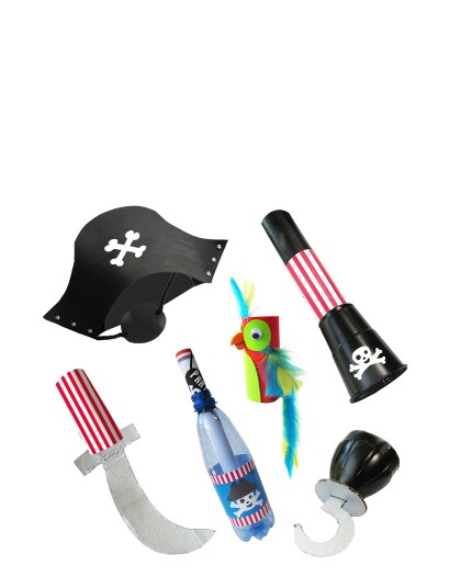 Micki Leksaker Recycleme, Pirate Partybox 4-P - Multi/patterned - ONE SIZE