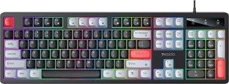 Yesido KB44 støysvakt mekanisk tastatur med RGB-bakgrunnsbelysning - USB-A - 104 taster