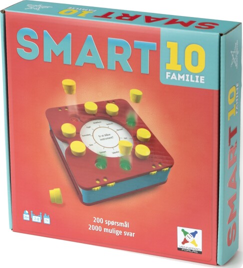 Smart10 Familie – Quizspill for 28 Spillere med 200 Spørsmål