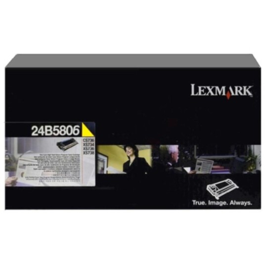 Lexmark 24B5806 Tonerkassett gul 10.000 sider Lexmark 24B5806 Tonerkassett gul 10.000 sider