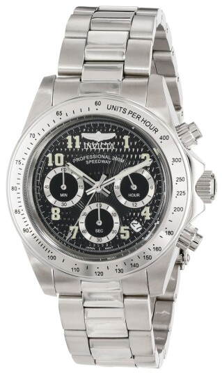 Invicta Herreklokke 17025 Speedway Sort/Stål Ø41 mm Invicta Herreklokke 17025 Speedway Sort/Stål Ø41 mm