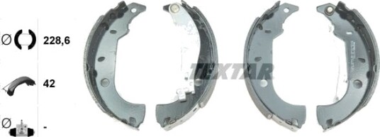 Bremsesko sett TEXTAR 91037000