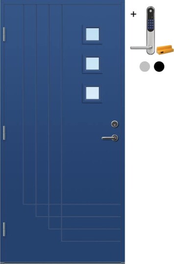 Ytterdør Bygg1 Harstad med Yale Doorman Classic Home