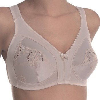 sassa BH Classic Soft Bra With Wide Straps Beige polyester E 90 Dame
