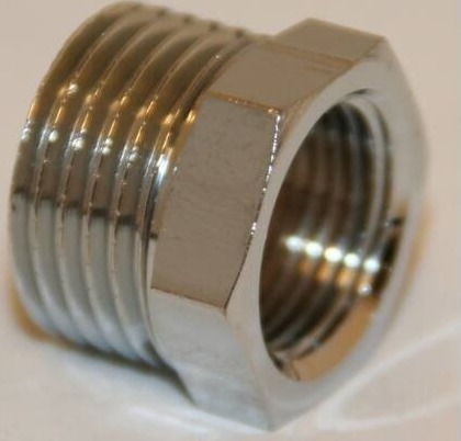 Fix-Pro Nippelmuffe 3/4-1/2" Krom Dzr