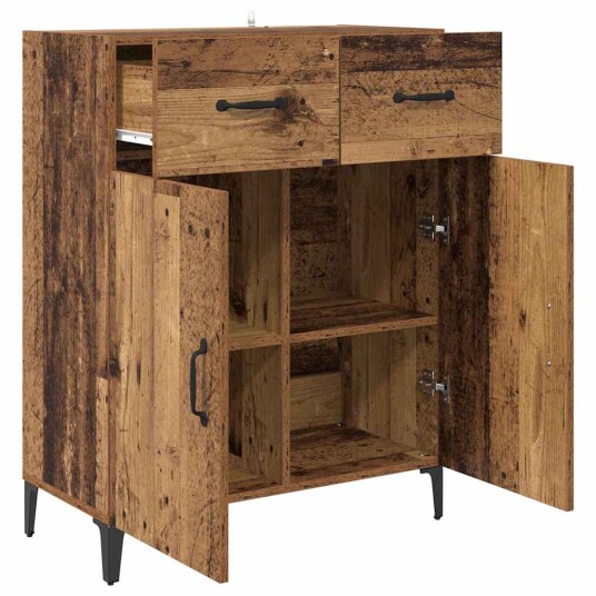 Serviesskap Gammelt tre 69,5 x 34 x 90 cm Konstruert tre Serviesskap Gammelt tre 69,5 x 34 x 90 cm Konstruert tre