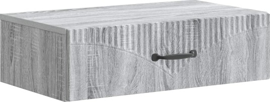 vidaXL Vegghengt Sidebord Grå sonoma 59 x 34,5 x 17 cm Konstruert tre