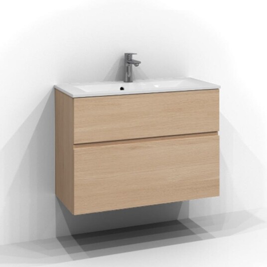 Svedbergs Poem Profil Servantskap Slim D35 med 2 Skuffer Ren eik / 80cm SV-3358632 Svedbergs Poem Profil Servantskap Slim D35 med 2 Skuffer Ren eik / 80cm SV-3358632