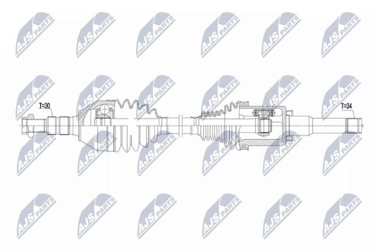 Nty Drivaksel NTY NPW PL 153 Nty Drivaksel NTY NPW PL 153