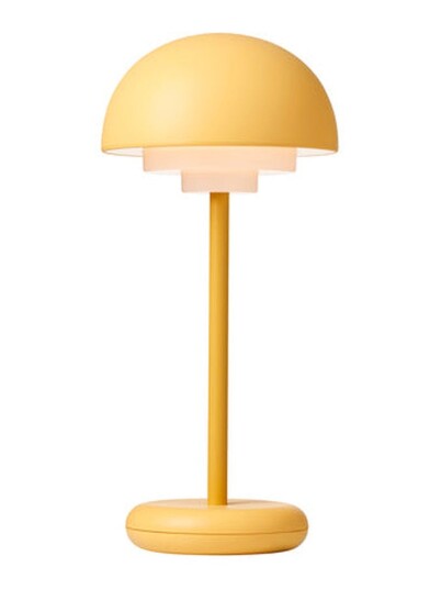 Toscana bordlampe oppladbar 5,5W IP44 - Dimbar - Gul