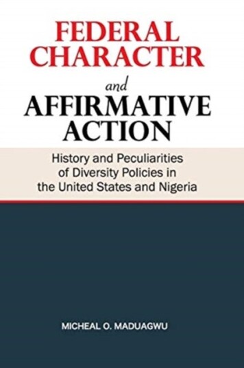 Federal Character and Affirmative Action