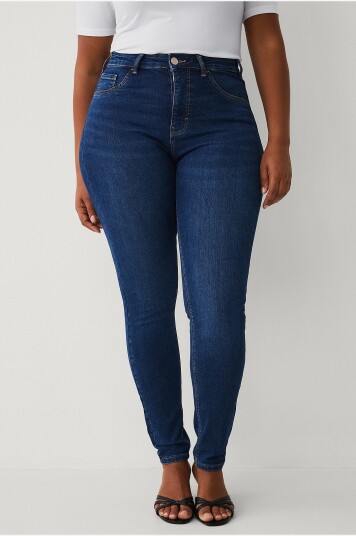 Ellos Plus collection Jeggings med høy midje Blå