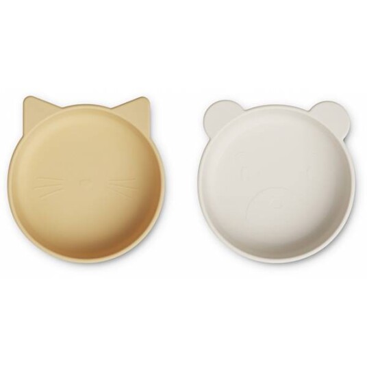 Liewood Vanessa Bowl 2pk Jojoba/sea shell mix