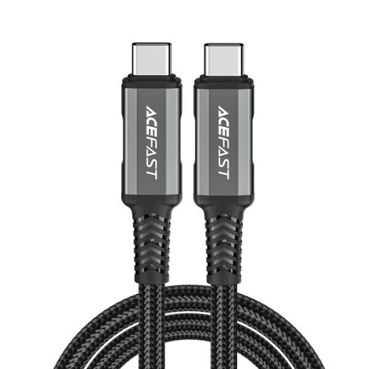 Acefast Usb kabel C1 09 Usb c / Usb4 Pd3.1 kabel 5A 1M Grå sort