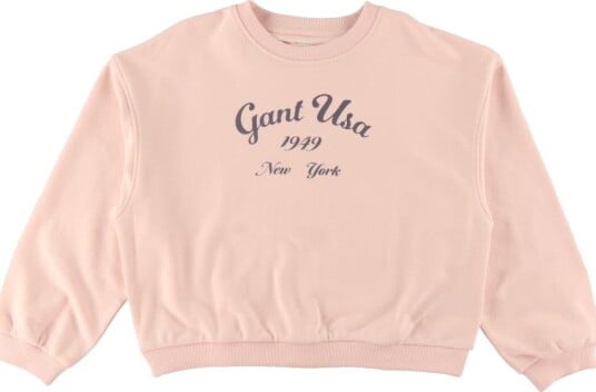 GANT Collegegenser Oversized Logo Krystall Rosa GANT 15 år 170 Collegegenser