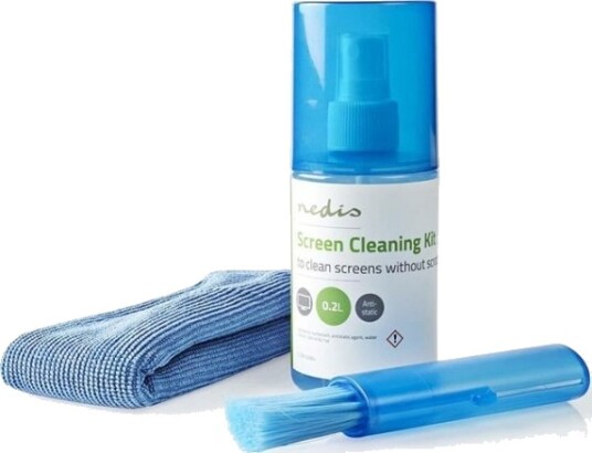 Nedis Screen Cleaner Sprøyte 200 ml Bærbar Datamaskin / Smarttelefon / Tablett / TV Skjerm Visker inkludert Nedis Screen Cleaner Sprøyte 200 ml Bærbar Datamaskin / Smarttelefon / Tablett / TV Skjerm Visker inkludert