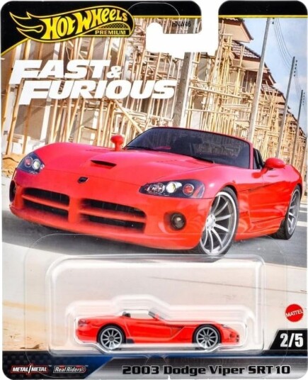 Hot Wheels Fast & Furious 2003 Dodge Viper SRT10 Modellbil Tokyo Drift 1:64 Hot Wheels Fast & Furious 2003 Dodge Viper SRT10 Modellbil Tokyo Drift 1:64