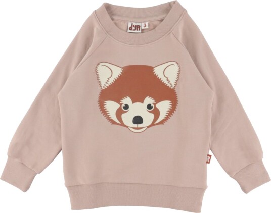 DYR Cph Collegegenser Dyrebelg Quail Rød Panda DYR 2 år (92) Collegegenser Rosa