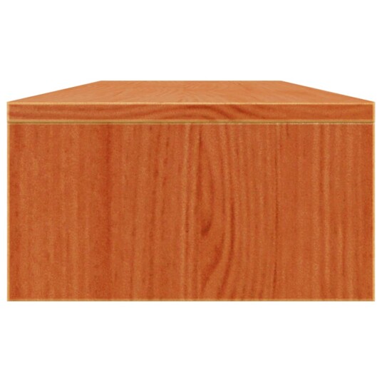 Monitorstativ voksbrun 100x24x13 cm heltre furu