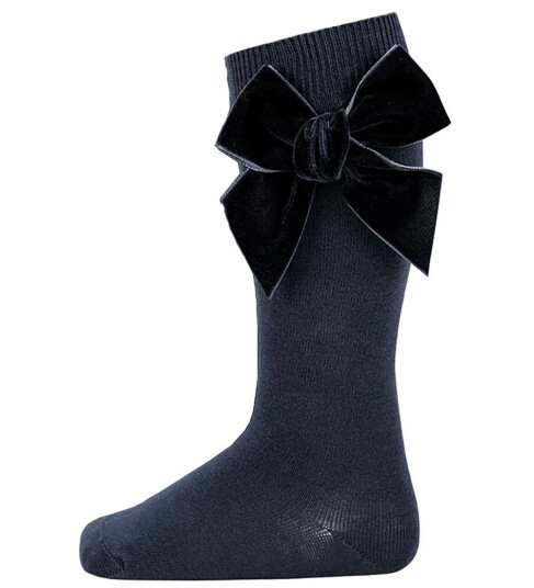 Condor Knestrømper m. Sløyfe Navy 27/31 Sokker Blå