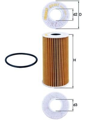 Oljefilter KNECHT OX 441D