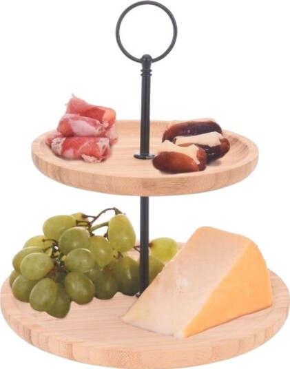 Excellent Houseware 2 Etasjers Serveringsfat Til Kaker I Tre Excellent Houseware 2 Etasjers Serveringsfat Til Kaker I Tre