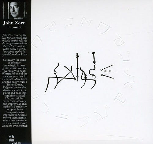 John Zorn Enigmata CD John Zorn Enigmata CD