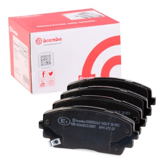Bremseklosser BREMBO P 30 053 Bremseklosser BREMBO P 30 053