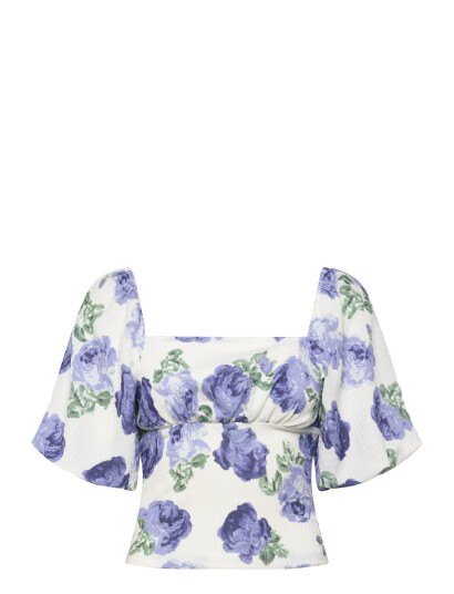 Bubbleroom Volume Sleeve Top Multi/patterned M