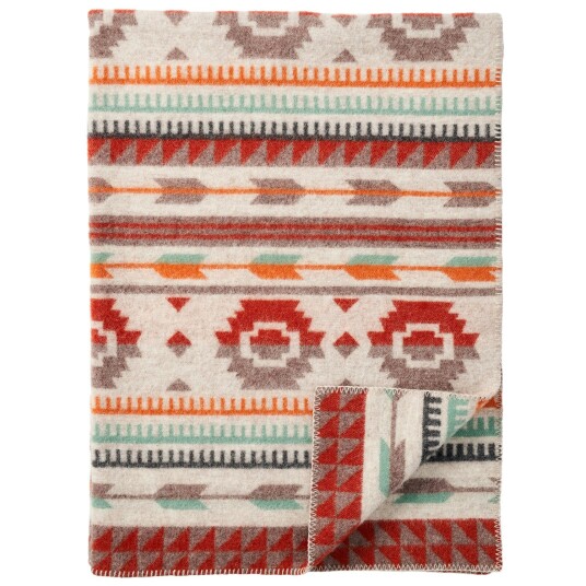 Klippan Yllefabrik Arrow Pledd 130x180 Cm   Pledd & Tepper Lammeull Multi   227201