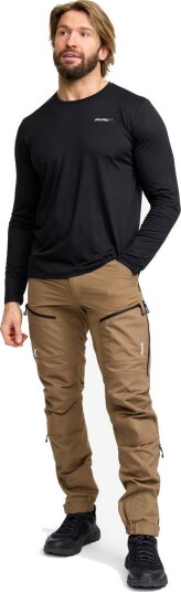 Revolutionrace Mission Long sleeved T shirt Herre Black M Herre Overdeler Langermede skjorter
