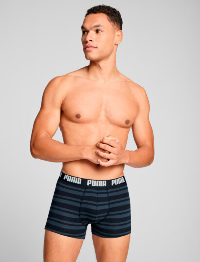 PUMA Puma Men Everyday Striped Boxers 2P - Black - XL