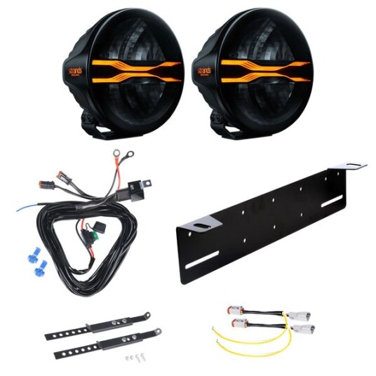 Ekstralys Strands FOR9T Dragon Drive 7 Rund / 18 cm / 105W 2 stk Komplett pakke