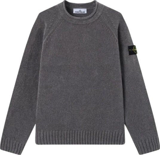Stone Island, Herre, Strikkevarer, Grå, XL,