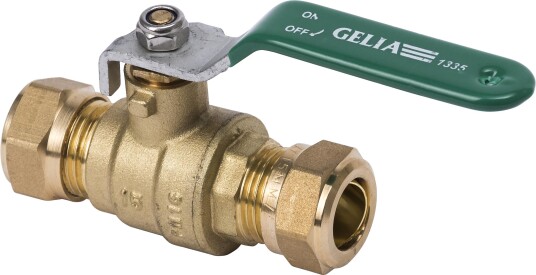 Gelia 3007015062 Kuleventil klemkobling med spak 22 mm Installasjon