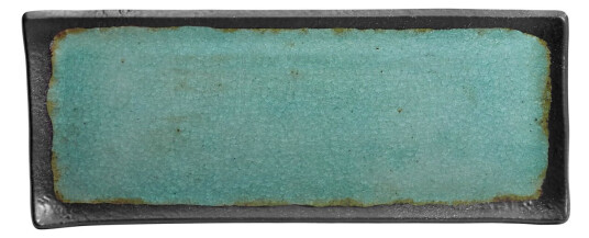 VEGA Melamimfat Dearborn med kant; Størrelse GN 1.5/4, 39.7x16.2x2 cm (LxBxH); Turkis; Rektangulær; 3 Stykk / Forpakning