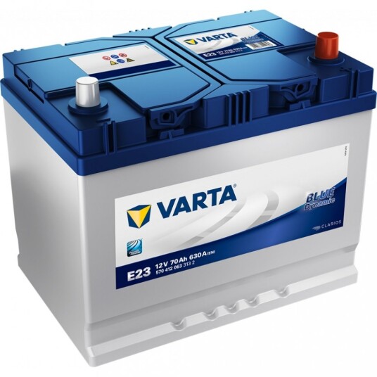 VARTA Blue Dynamic Batteri 12V 70AH 630CCA (261x175x200/220mm) +høyre E23.