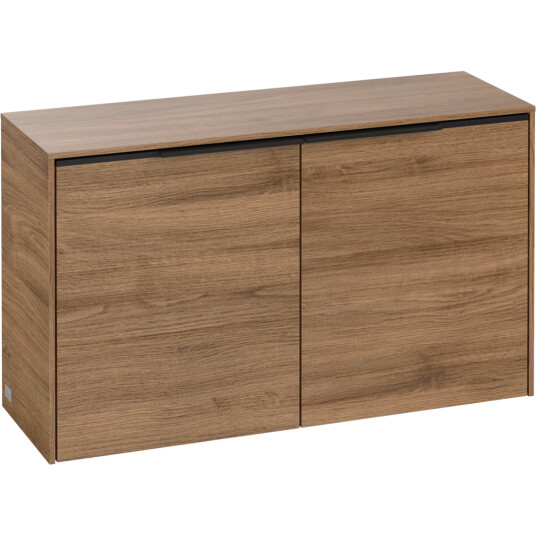 VILLEROY & BOCH SUBWAY 3.0 SIDESKAP 80X42 KANSAS OAK HÅNDTAK I VOLCANO BLACK