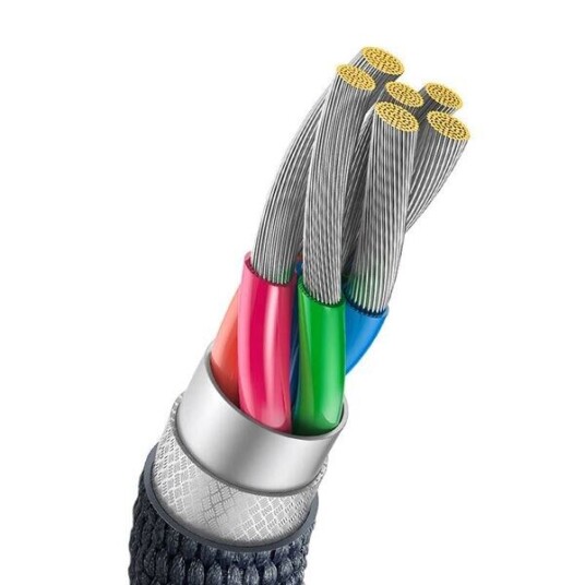 Baseus Crystal Shine 100W USB-C Kabel 2m Sort