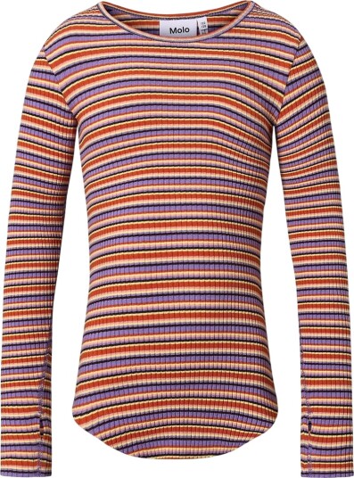 Molo Genser   Rib   Rochelle   Purple Flamme Stripe   Molo   13 14 år (158 164)   Genser Gul Lilla Oransje Rød